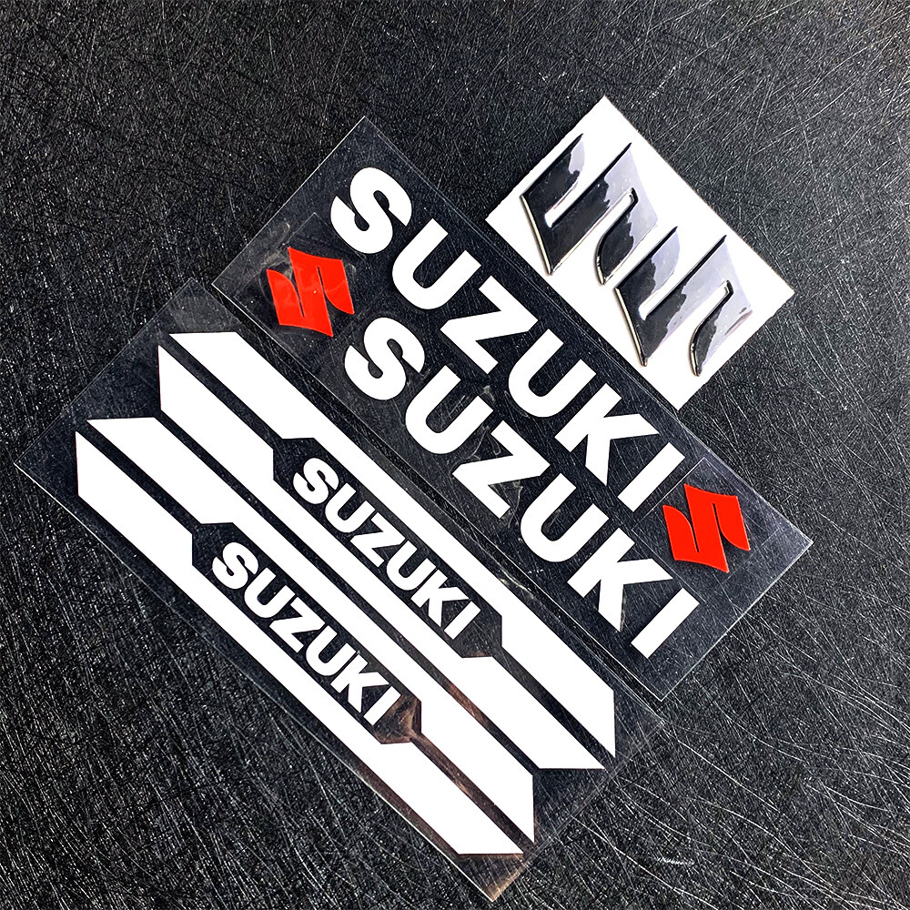 Suzuki motorcycle logo badge decal 3d tank wheel "s" sticker resin gel material for suzuki gsxr gsxr600 gsxr750 gsxr1000 gsx 1300r