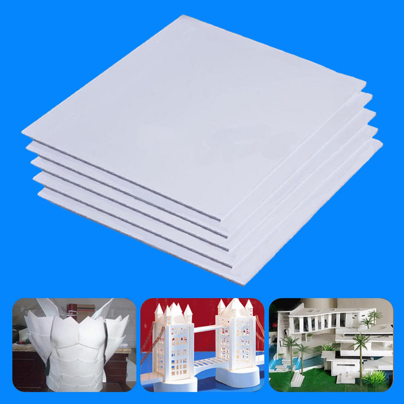 Miffer 5x Miniature Square Blocks DIY Landscape Scenery Building Craft Board Foam 10cmx10cmx0.1cm