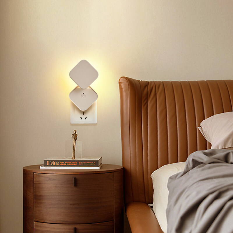 B&B LED light remote control night light feeding light bedside light eye protection light sleep desk lamp room light wall light aisle light corridor light can be timed three-color light