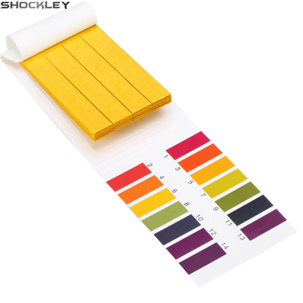 Shockley 80 PH Test Strips Litmus Test Paper Full Range 1-14 PH Acidic Alkaline Indicator Universal Full Range Strips Tester 80 Strips