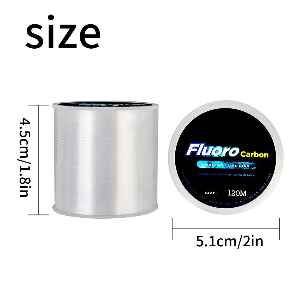 120M Fluorocarbon เอ็นตกปลา0.1.5 Mm-0.10mm คาร์บอนไฟเบอร์เส้นผู้นำ ...