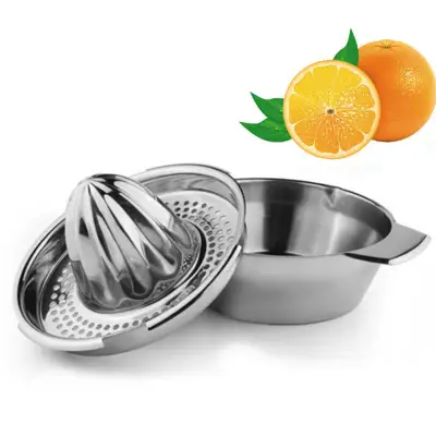 fenquezisq® Stainless Steel Manual Lemon Orange Press Citrus Fruits Squeezer Juicer Tool