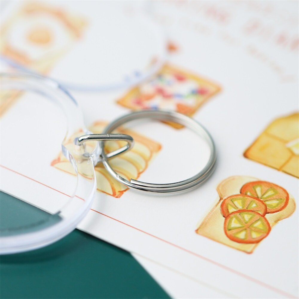 5 Cái/gói Hình Chữ Nhật Trong Suốt Trống Acrylic Chèn Keychain Ảnh Khung Ảnh Keyring Chủ Tự Làm Chia Nhẫn KeyChain Quà Tặng