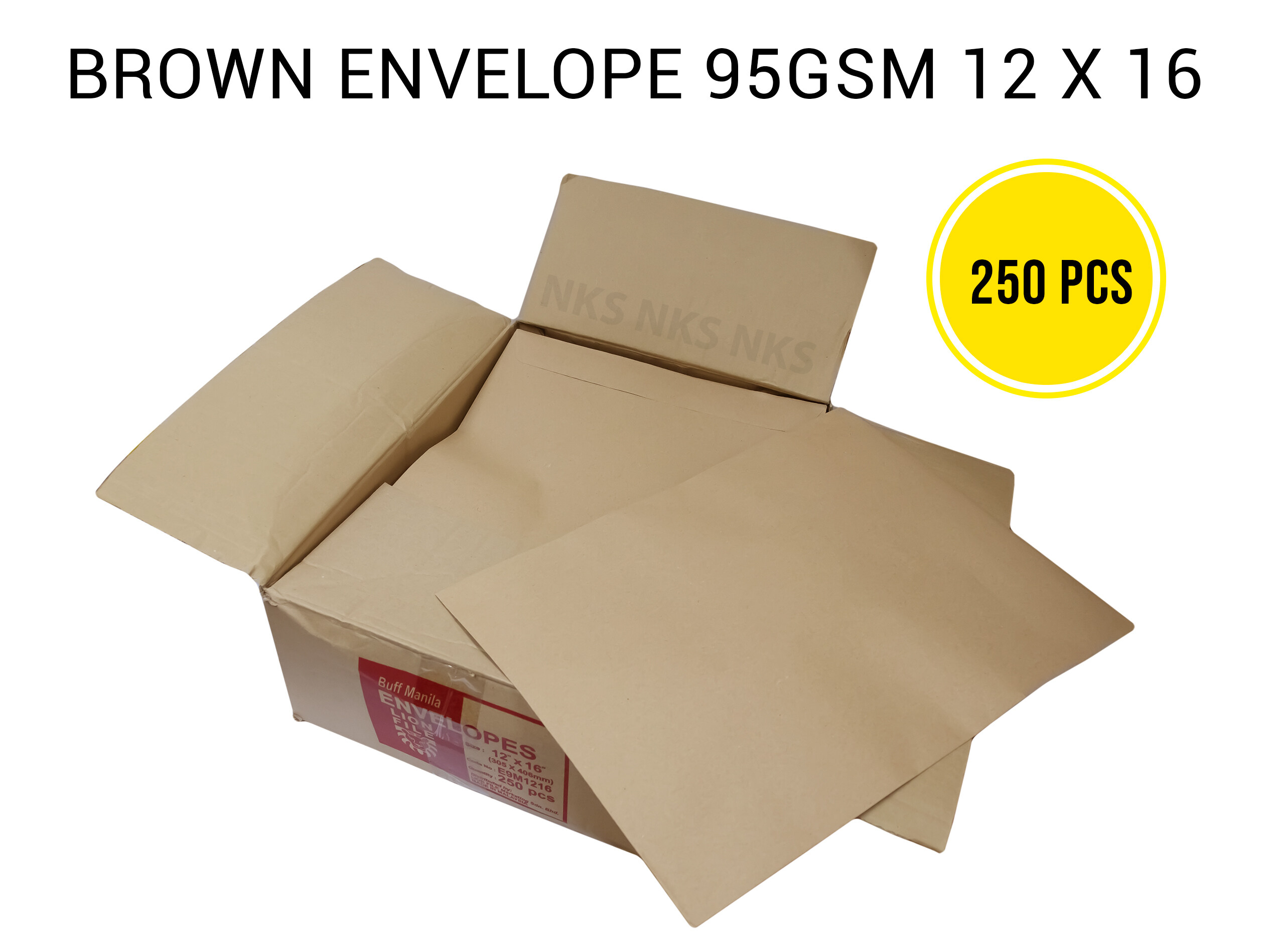 GIANT MANILA THICK ENVELOPE 115GSM 12 X 16 (250PCS) Lazada