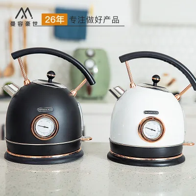 Electric kettle 1.8L large capacity household electric kettle boiling water teapot with thermometer