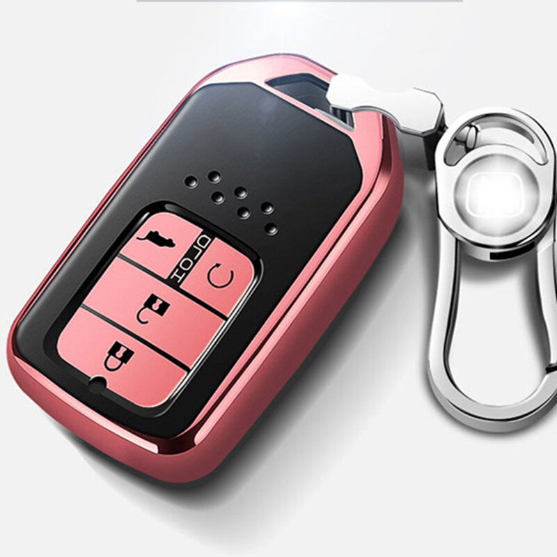 （borongwell）Car Key Case For Honda Civic 4d 2019 Crv Fit2015 Odyssey Forza 300 125 Ccord 2018 2007 2003 Jazz Hrv Cover Auto Holder Shell