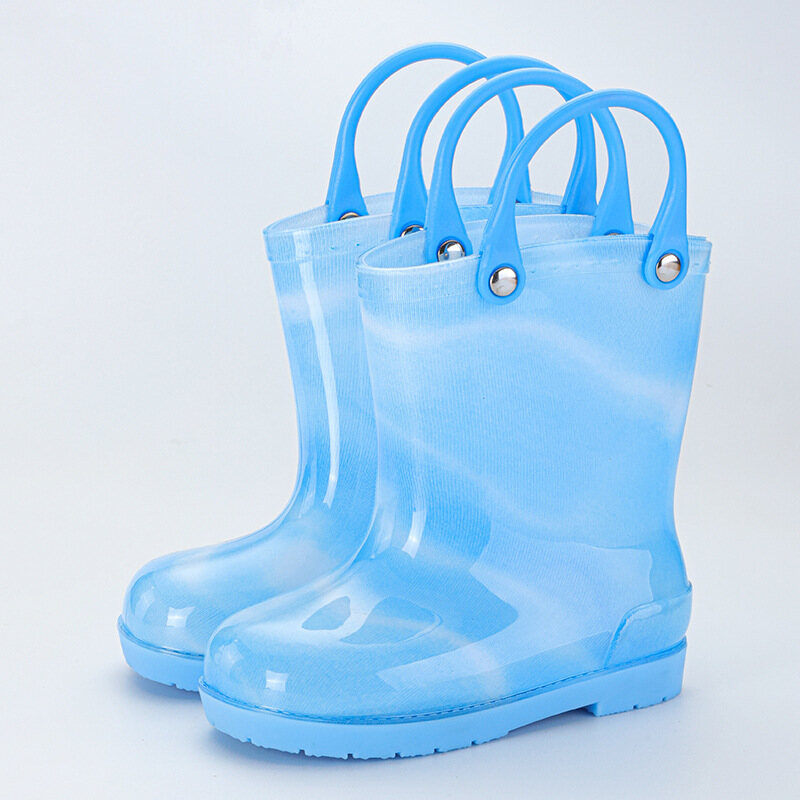 IQANGEL kids rain boots, bow decorated rain boots, cute rain boots
