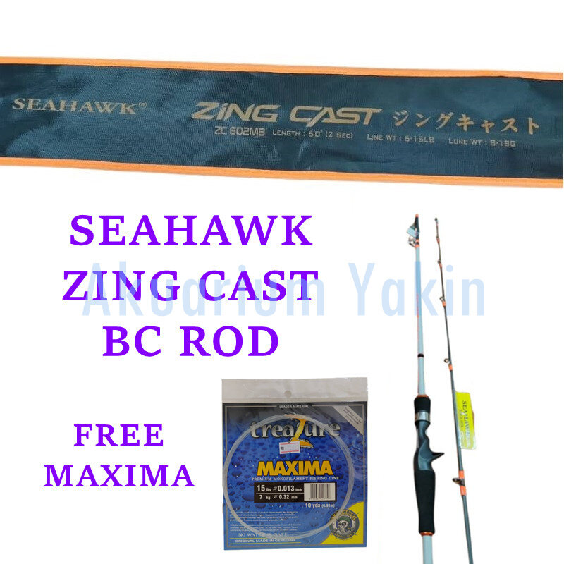 4077 SEAHAWK ZING CAST BC FISHING ROD BAITCASTING JORAN PANCING