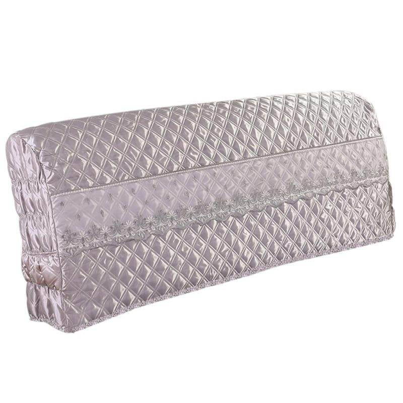 BolehDeals Luxury Silk-like Bedroom Bed Headboard Slipcover Protector Bed Gray