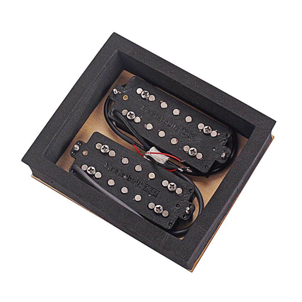 Magic Sound 1ชุด Alnico V กีต้าร์ไฟฟ้าคู่ปิ๊กอัพคอยล์ฮัมบักเกอร์สำหรับ7