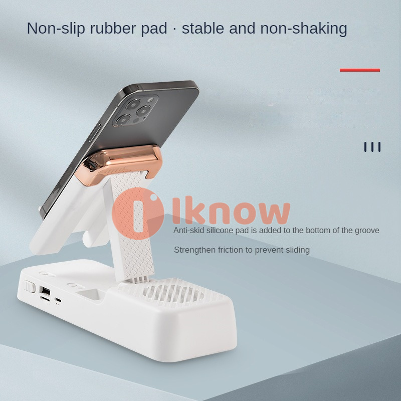 I know Wireless Bluetooth speaker tablet holder Bluetooth audio phone holder multifunctional three in one