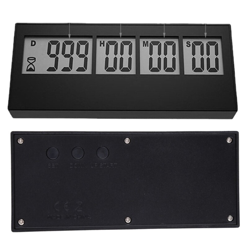 999-Days Digital Timers Countdown Clock LCD Event Reminder Countdown Timerd Clock Digital Kitchen Timerd for Learning