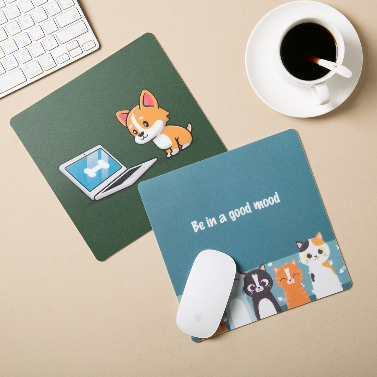 Homenhome Chuột Pad Tấm Lót Bàn Hoạt Hình Dễ Thương Máy Tính Chống Thấm Nước Pad Văn Phòng
