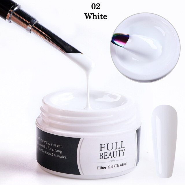 WOOLOVE 15ml Clear White Pink Nail Glue Acrylic Poly Fiber Ultraviolet Glue Fast Expand Builder Manicure Nail Repair Nail Art Glue Paints