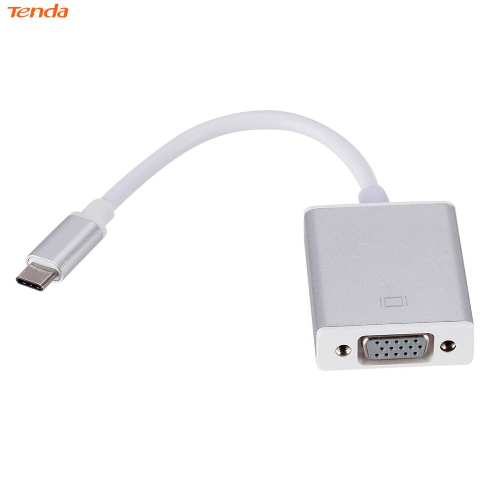 USB 3.1 Type C Male to VGA Female Adapter Converter for MacBook Air 12 inch