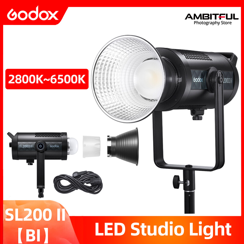 Godox SL200II BI LED Video Light 200W Bowens-mount Daylight Balanced ...