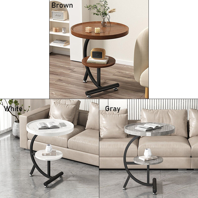 XINLANYASHE Snack side table, coffee table, sofa side table, bedside table, coffee table, reception table, multipurpose table, laptop table, sofa side table, bedside table Suitable for living room, side table, bedside table, Modern Luxury style, elegant a
