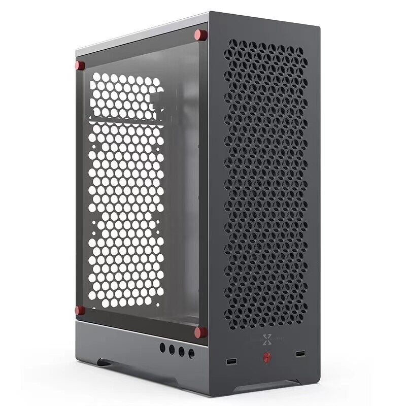 ZZAW C1 Micro ATX Compter Case สำหรับพีซีเดสก์ท็อปการติดตั้ง DIY แชสซี