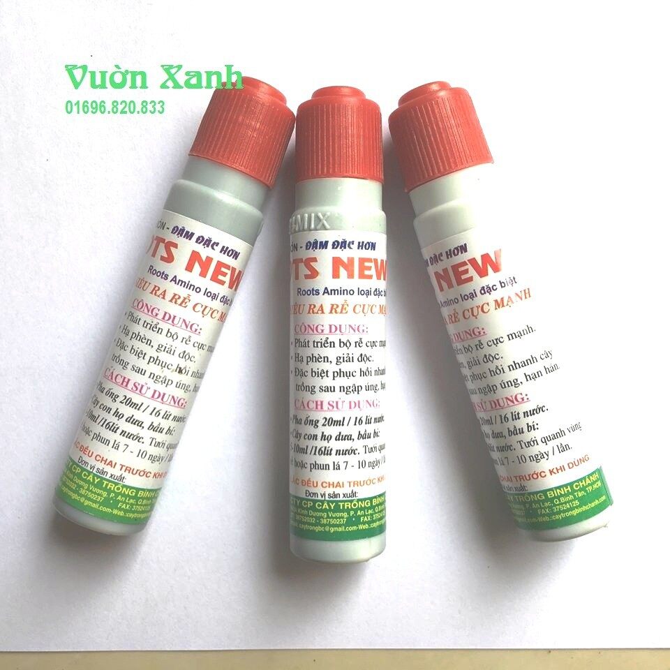Set 2 ống BIMIX SUPER ROOTS- Dung dịch kích rễ đạm đặc cho cây trồng 20ml/ ống