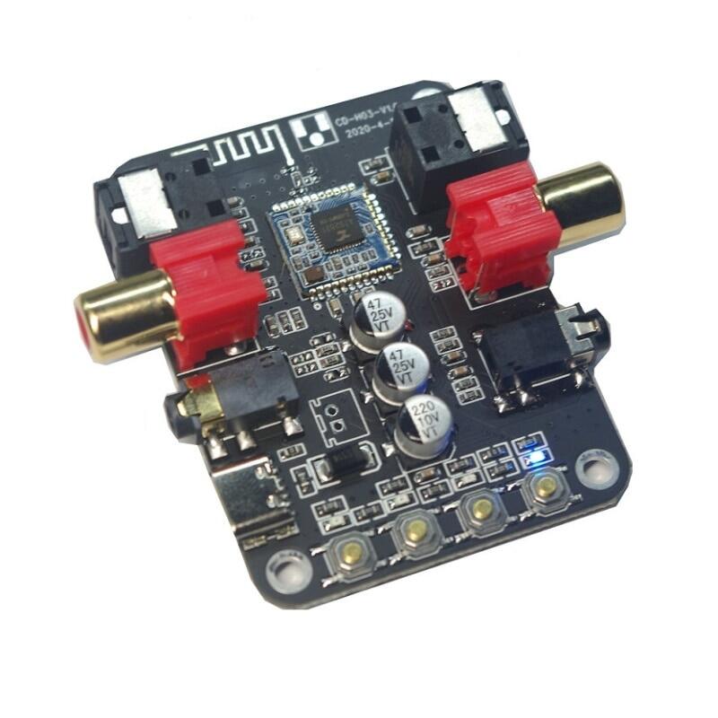 Bộ Thu Tín Hiệu 2 Trong 1 Bo Mạch DAC Bộ Chuyển Đổi Không Dây Bluetooth 5.0 Đồng Trục Kỹ Thuật Số Âm Thanh Stereo 3.5MM 24BIT 192K
