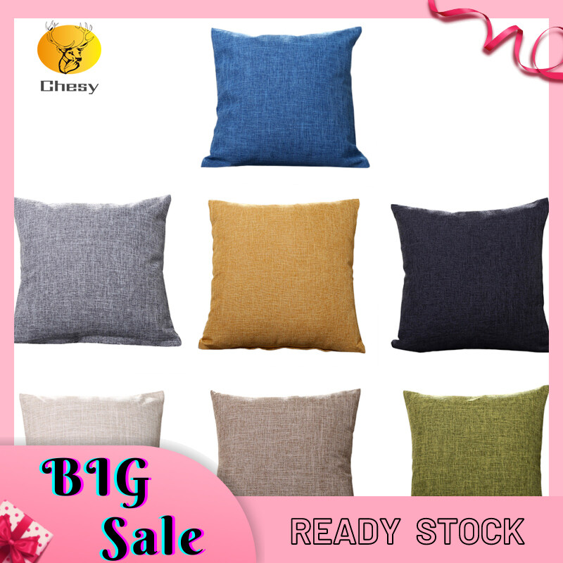 Square Pillow Case Modern Simple Solid Color Throw Pillow Cover Home Decorative Pillowcase (40 X 40cm)