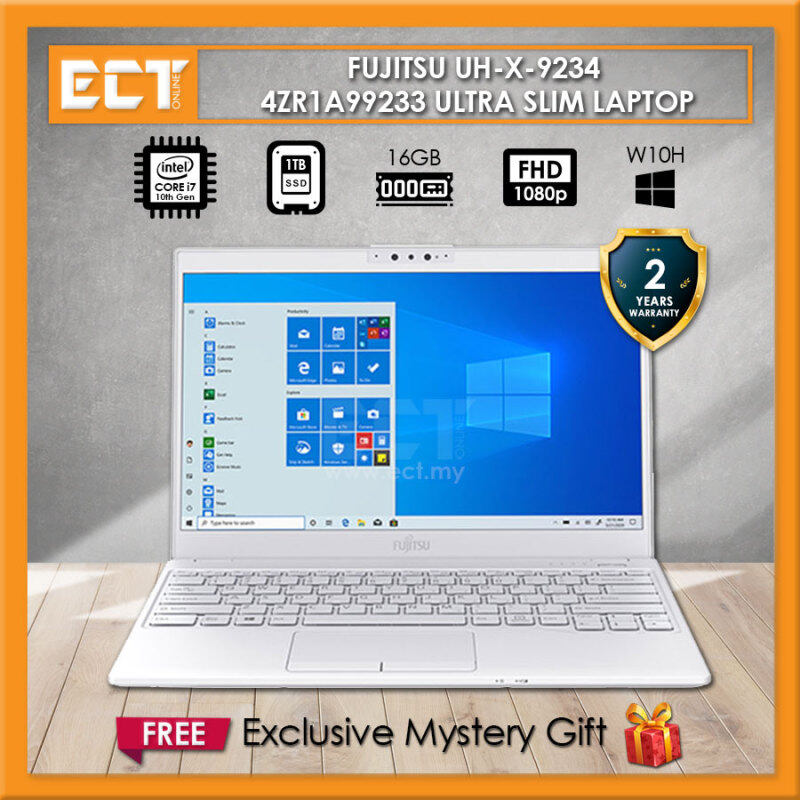 Fujitsu UH-X 9234 4ZR1A99233 Laptop (i7-10510U 4.90GHz,16GB,1TB SSD,13.3 FHD,Intel,W10) - White Malaysia