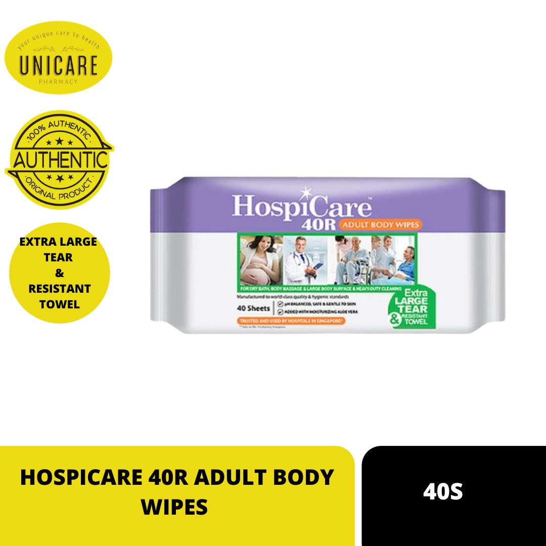 HOSPICARE 40R ADULT BODY WIPES 40S 40 Pack Body Wipes Lazada