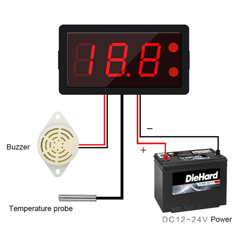 XH-B330 Digital Thermometer Upper and Lower Limit Temperature Alarm Meter