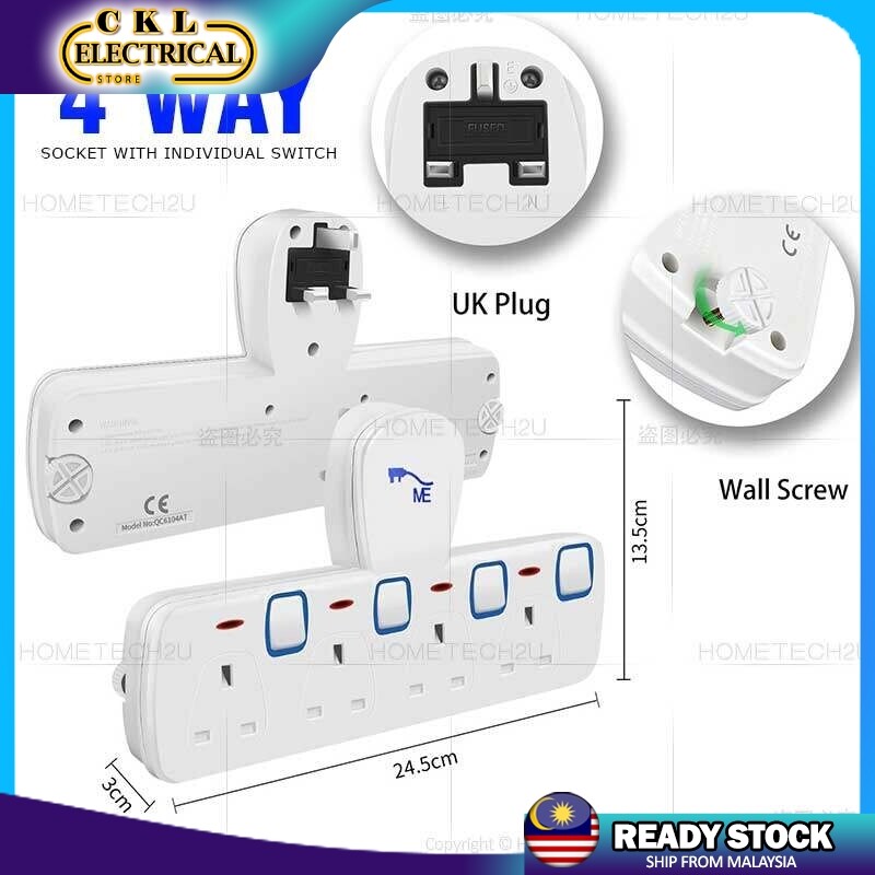 ME Wall Extension Plug Socket TAdaport Extantion Multiple Wall Socket