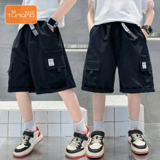 Tumama quần short thường ngày thời trang cho bé trai quần short thể thao Harajuku phong cách Nhật Bản mùa hè
