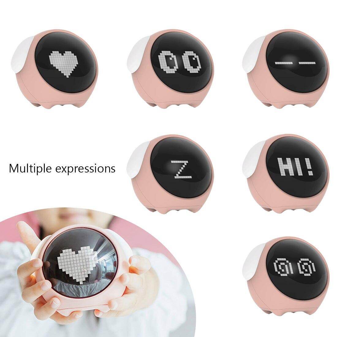Xiaomi Youpin Đồng Hồ Báo Thức Biểu Cảm Dễ Thương Đèn LED Kỹ Thuật Số Điều Khiển Bằng Giọng Nói Đa Chức Năng, Đồng Hồ Đầu Giường Cho Gia Đình Văn Phòng