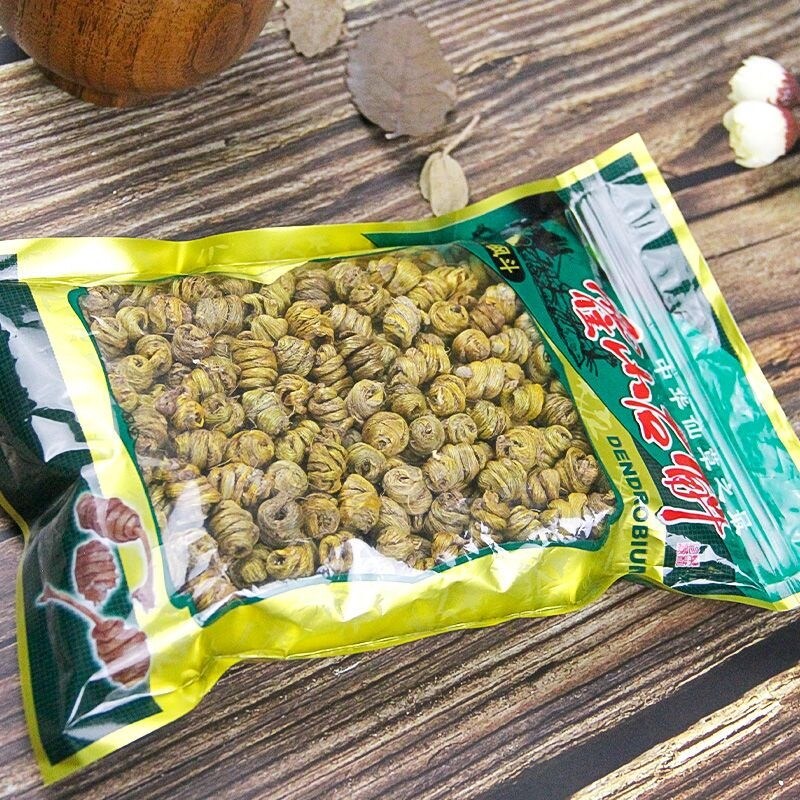 Selected authentic Yunnan Huoshan Dendrobium candidum comparable to wild iron maple bucket dry powder granule soup health tea