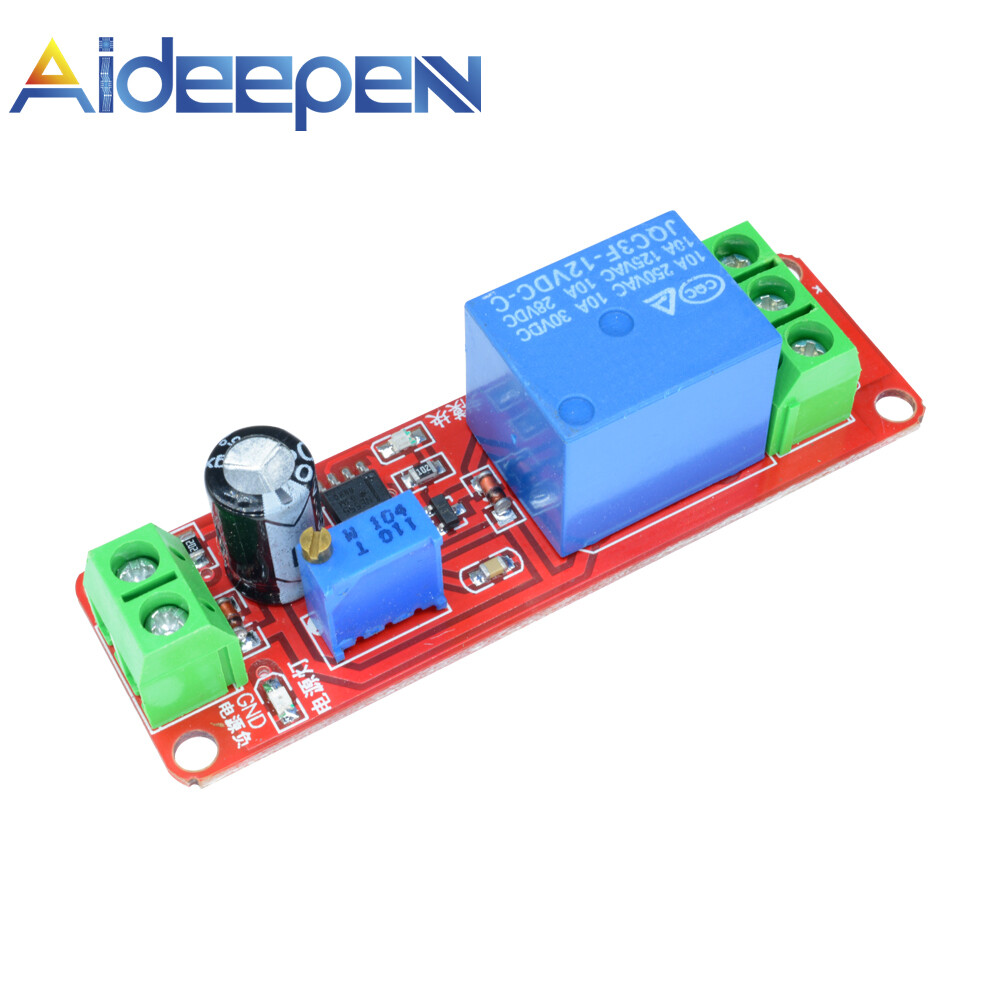 Original Aideepen Delay Adjustable Timer Relay Switch Module 12V 0-10 Second NE555 Oscillator