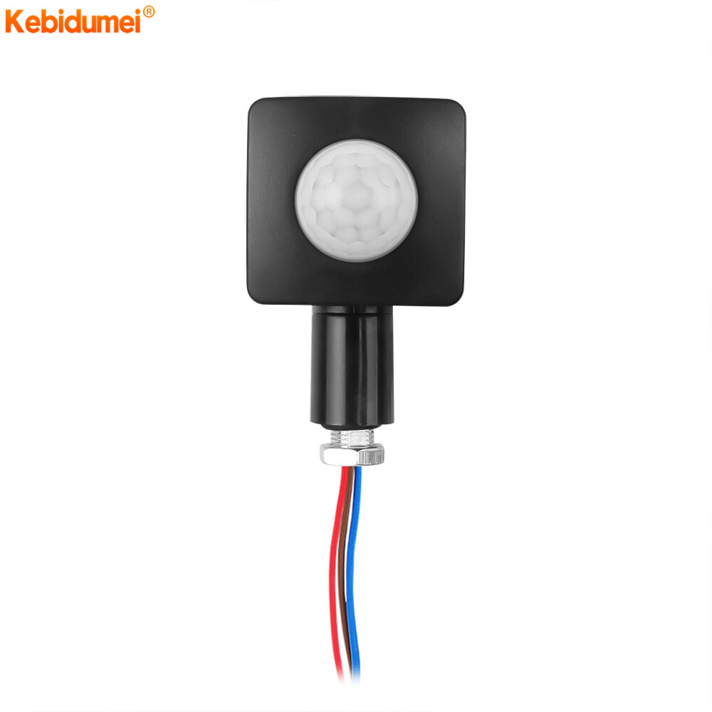 Kebidumei LED Flood Light PIR Motion Sensor Switch Detector Outdoor IP65 Waterproof 85-265V Motion Sensor Adjustable PIR Switch