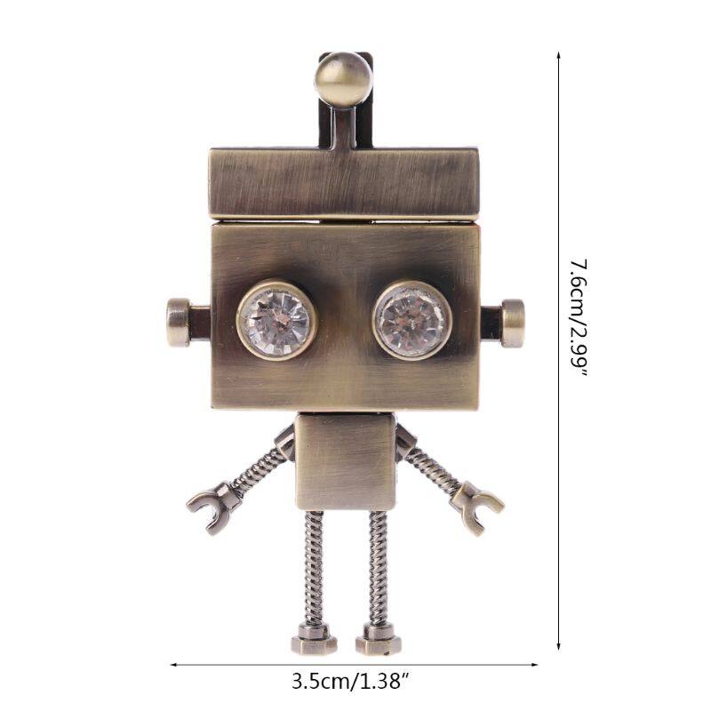 Robot Shape Clasp Turn Lock Twist Locks Metal Hardware For DIY Handbag Shoulder