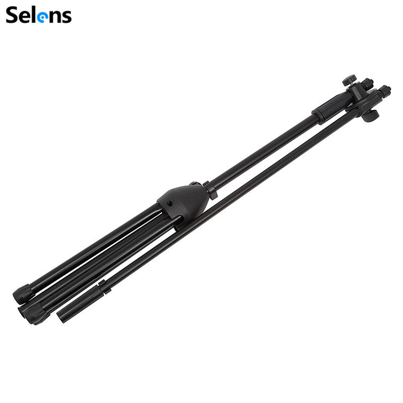 Selens Swing Boom Microphone Tripod Stand Adjustable Microphone Clip Holder Detachable Stage Microphone Stand For Vlog Video Vlogging LIve Streaming