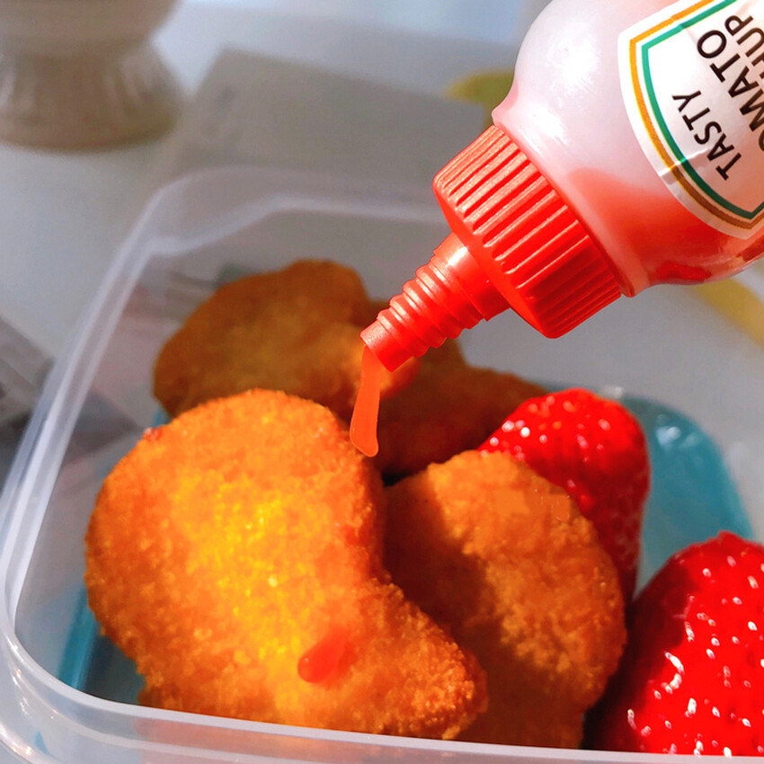 2 cái/bộ 25ml Mini cà chua Ketchup chai xách tay nhỏ Sauce container Salad Dressing container Pantry container cho Bento hộp