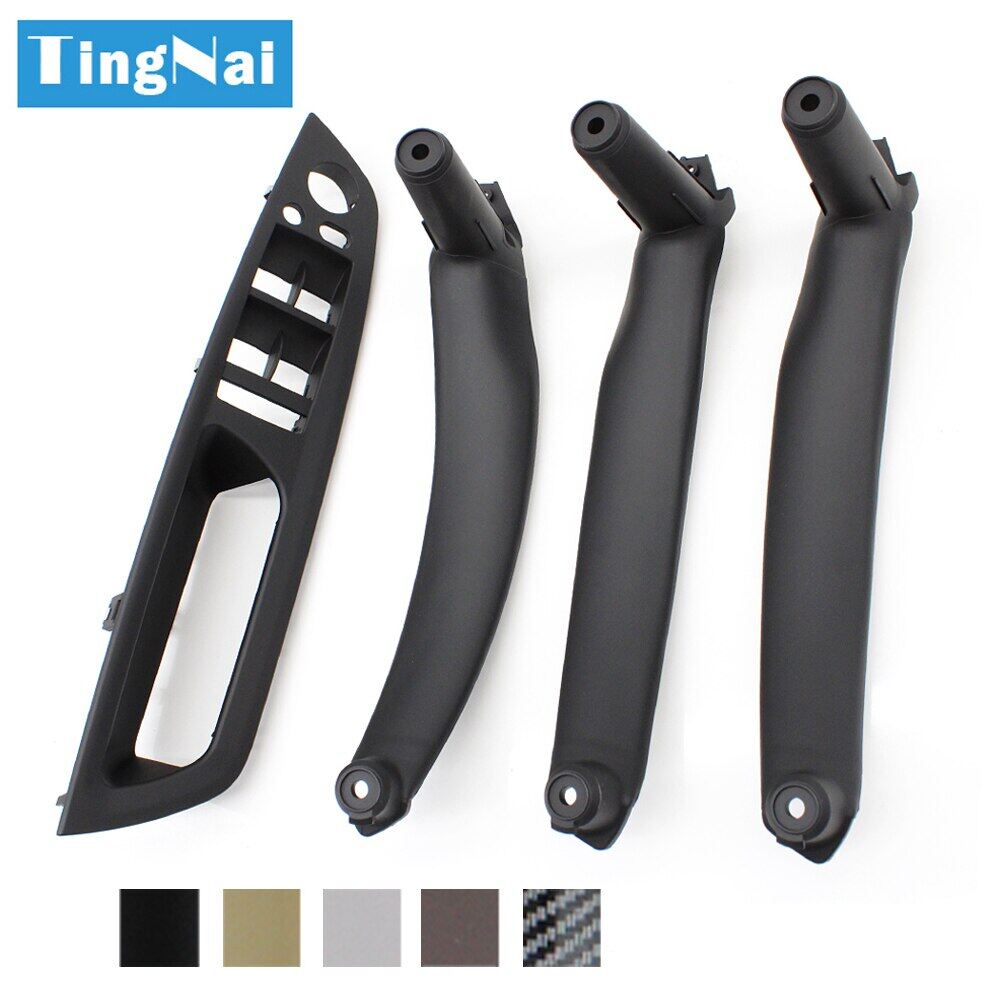 LHD RHD 4Pcs Set Door Window Switch Panel Armrest Pull Handle Cover Trim For BMW X5 X6 E70 E71 E72 2007-2014