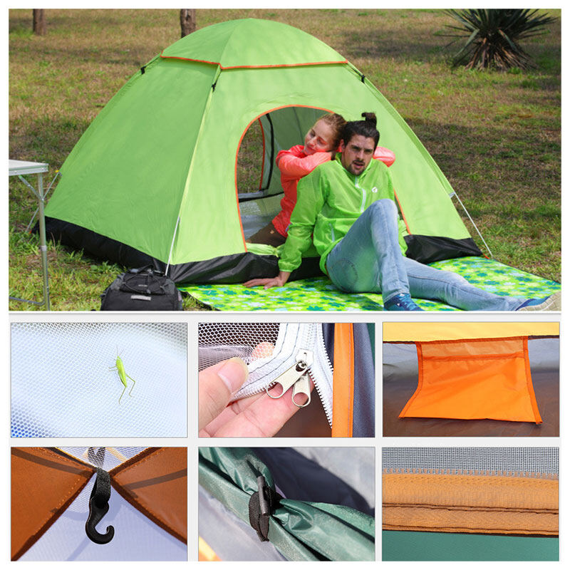 CAMPOUT🏕️Outdoor camping folding fully automatic tent, 3-4 people, beach simple quick tent