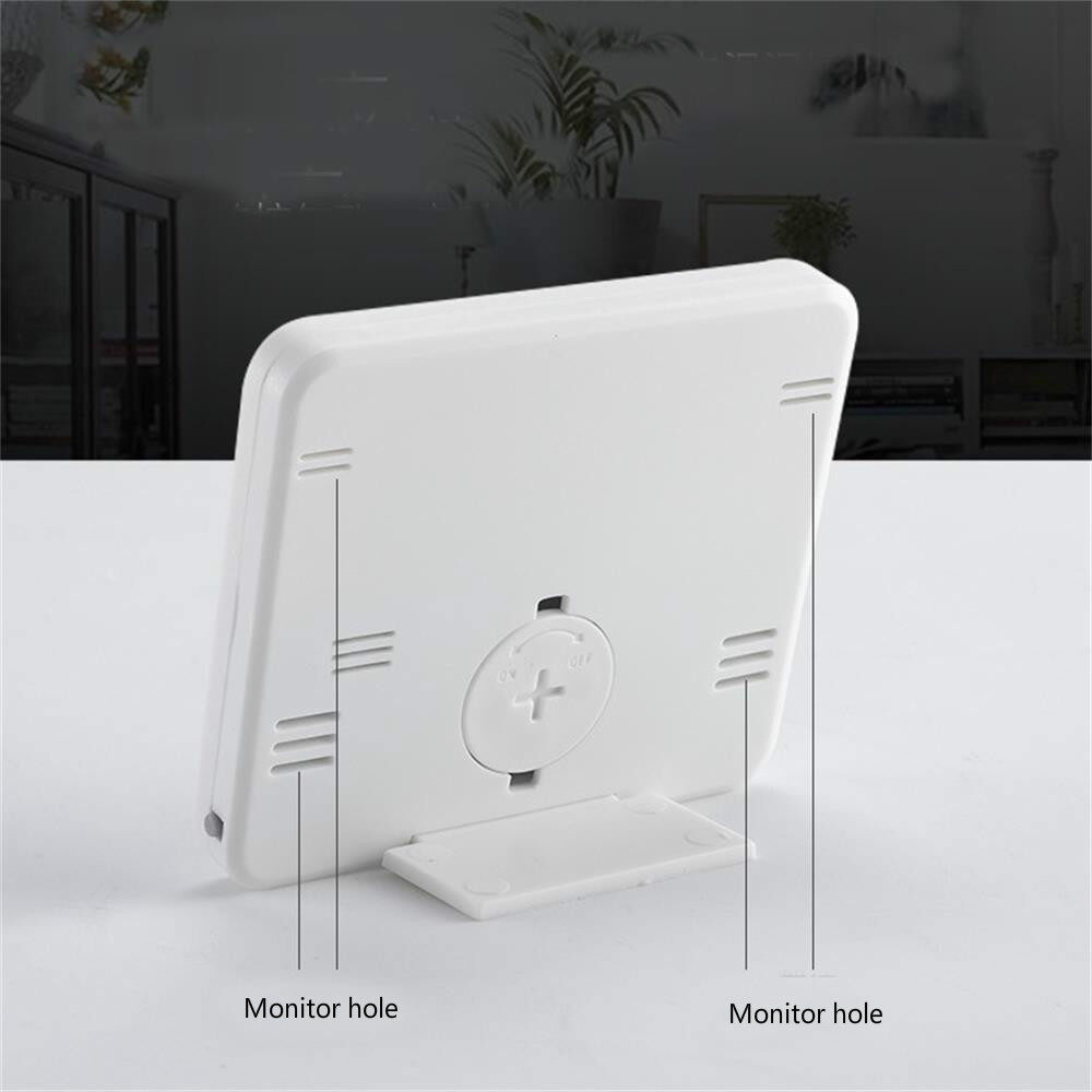 Cảm Biến Thông Minh Máy Đo Độ Ẩm Kỹ Thuật Số Máy Đo Độ Ẩm Nhiệt Độ Thời Gian Điện Tử Máy Đo Độ Ẩm Màn Hình LCD Đèn Nền Máy Đo Độ Ẩm Trong Nhà Có Miếng Dán Giá Đỡ Cho Hầm Rượu Vườn Nhà Kính