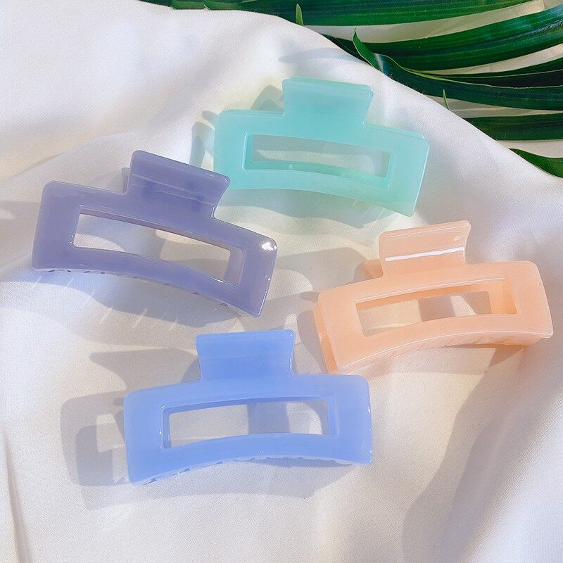 Acrylic Rectangular Hair Clips