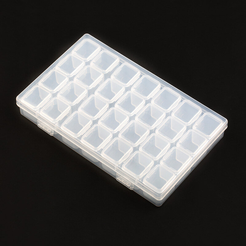 【Varitystore】Multi-size Multi-function Transparent Storage Box Jewelry Storage Plastic Box Nail Tool Storage Box