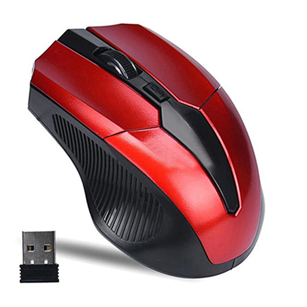 H-e 2.4ghz 4 keys wireless optical mouse mice + usb receiver for laptop pc tablet