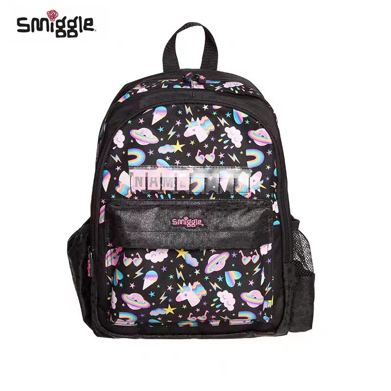 Smiggle Unicorn Junior Id Backpack Black school bag for kids unicorn junior school bag