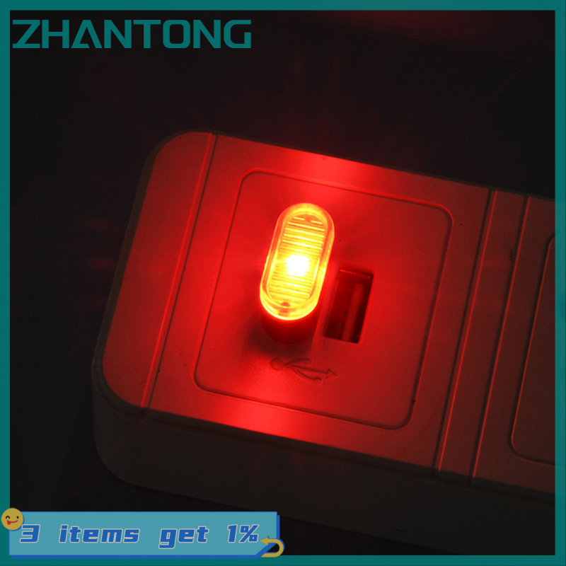 ZHANTONG 1PC USB LED Car Light Auto Interior Atmosphere Light Decorative Lamp
