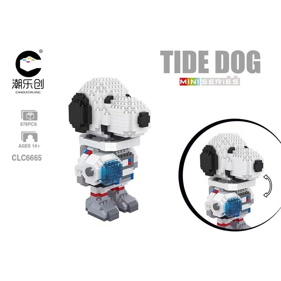 CLC BLOCK TIDE DOG-SNOOPY MINI SERIES BUILDING BLOCKS Snoopy