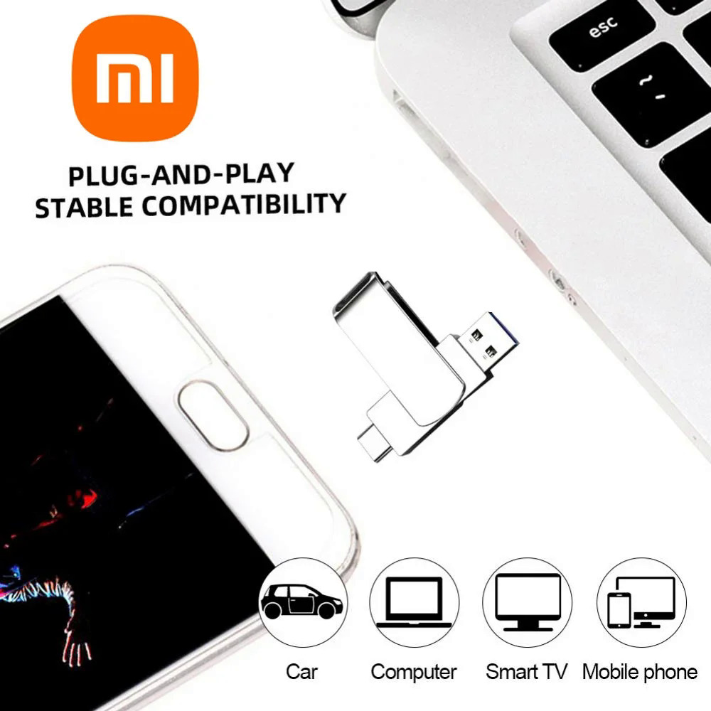 Xiaomi 16TB U Disk Flash drives high speed transfer USB 3.2 Type-C interface 8TB 4TB 2TB 1TB USB stick phone portable USB memory