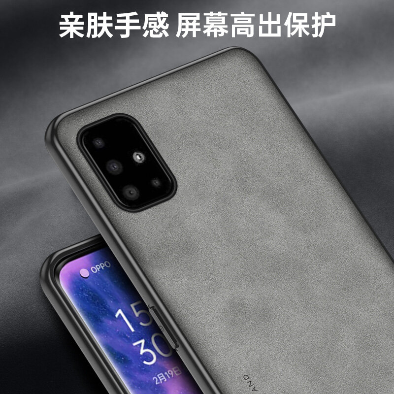 Leather Luxury Case for Samsung Galaxy Note 10 Lite Note 10Lite Armor Shockproof Soft Silicone Edges Hard Back Protective Phone Cover