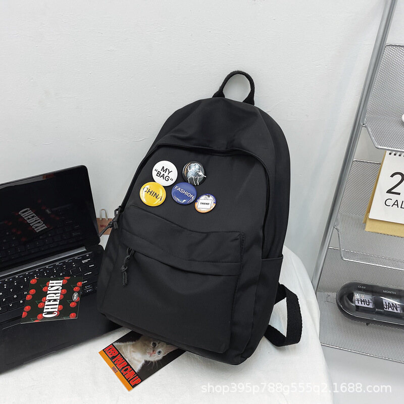 ELACCENT Girls backpack large capacity Korean version simple leisure travel bag