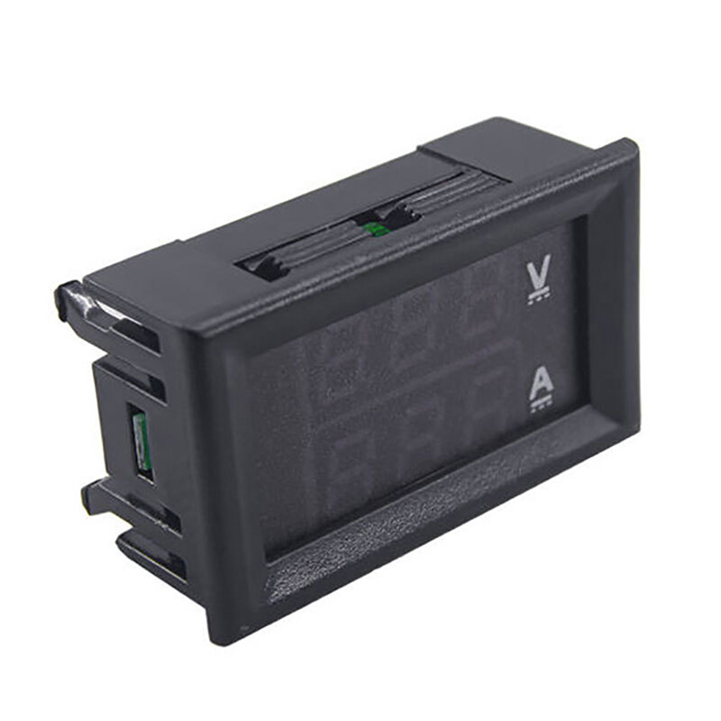 💖Best Buyle DC 0-100V 10A Digital Voltmeter Ammeter Dual Display Voltage Detector Current Meter Panel Amp Volt Gauge 0.28quot; Red Blue LED